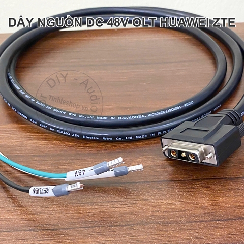 Dây nguồn DC 48V cho HUAWEI MA5608T GPON OLT - Huawei BBU3900 DBS3900 BTS3900 3910 MA5608T Power Cord -48V DC