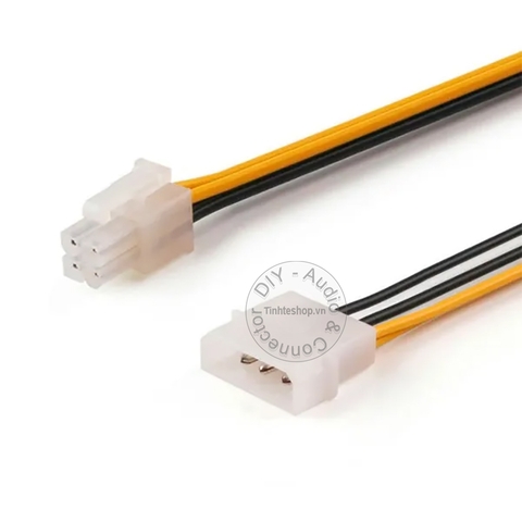 Cáp nguồn 4pin IDE sang 4pin CPU - Molex IDE 4 pin to 4 pin CPU cable