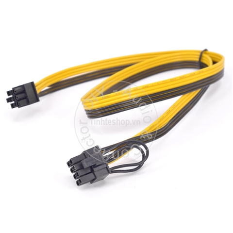 Dây nguồn 6pin sang 8pin PCIe 50Cm - 6pin PSU to 8pin PCIe VGA card