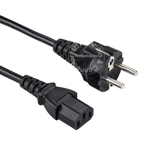 Cáp nguồn Loa kéo Máy tính Nồi cơm Âm điện 3x1mm chịu tải 2500W dài từ 1 đến 5 mét