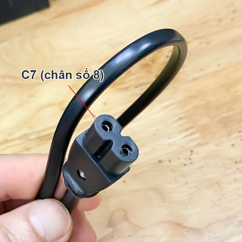 Cáp nguồn số 8 tùy chỉnh kích thước từ 30Cm đến 1 mét cho Bộ sạc máy ảnh Smart TV Samsung Sony LG Xiaomi - Type 8 power cord with EU CEE7-16 to IEC C7 plug, customizable size.