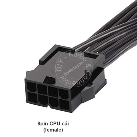 Cáp nguồn 8pin CPU 4+4 nối dài 20Cm - 8 pin male to female CPU power cable