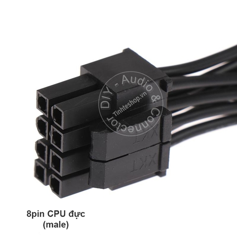 Cáp nguồn 8pin CPU 4+4 nối dài 20Cm - 8 pin male to female CPU power cable
