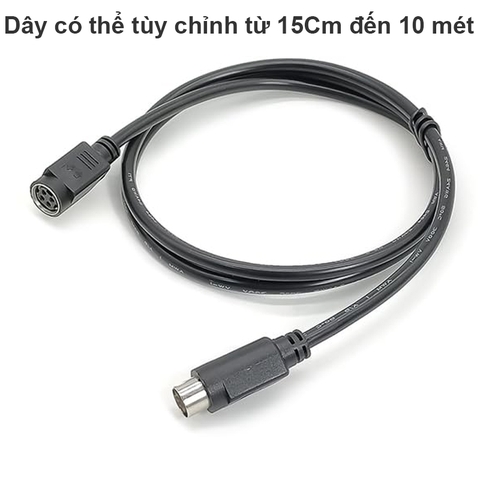 Cáp nguồn Mini DIN 4pin nối dài - 4 Pin DIN Male to Female Extension Plug Power Supply Cable 20AWG for Audio Digital Devices
