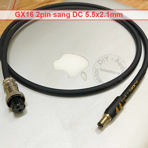 Dây nguồn tuyến tính DC GX16 sang 5.5x2.5mm cáp điện cho PC mini DAC AMP