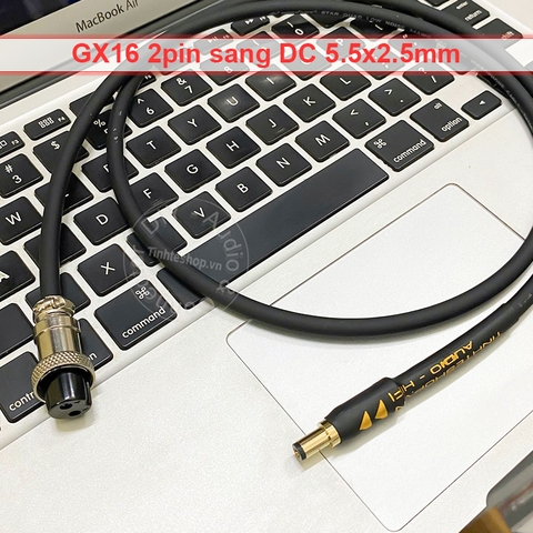 Dây nguồn tuyến tính DC GX16 sang 5.5x2.5mm cáp điện cho PC mini DAC AMP