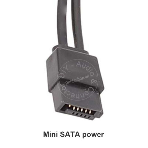 Cáp nguồn 6pin mini sang 2 SATA + 1 mini SATA 75Cm dùng cho PC Dell đồng bộ 3653 3650 3655 3252 3070 3670 3967 3977 3980