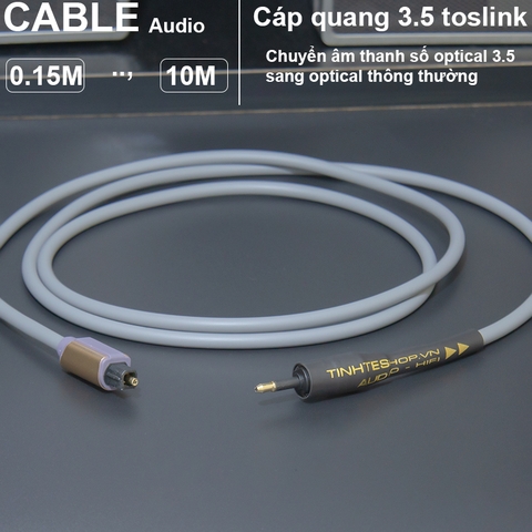 Cáp quang 3.5 DIY 0.15 đến 10 mét cắm cho TV box DAC AMP Mac Mini - Mini 3.5 toslink audio cable
