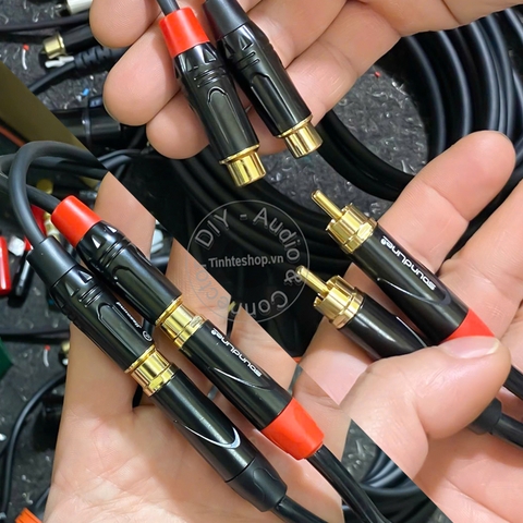 Dây hoa sen cái sang 3.5 chuyển từ DAC sang 2 loa - RCA female to 3.5mm male cable