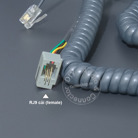 Cáp RJ9 nối dài 1 đến 5 mét - DIY 4 pin RJ9 male to female phone cable