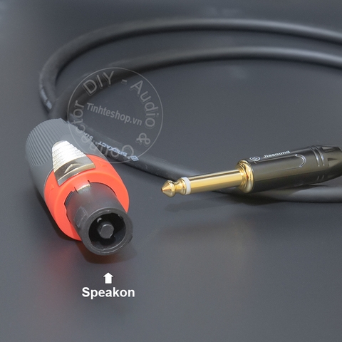 Dây speakon sang 6 ly cắm cho Loa Đẩy Đàn Mixer Sub - DIY speakon to 6.5mm TS speaker cable for Speaker Amplifier