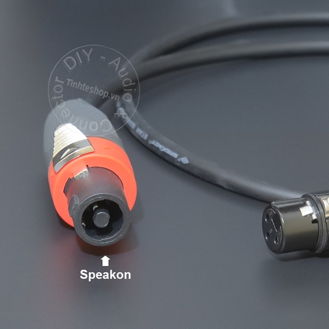 Giắc loa sang canon cái cắm cho Đẩy Vang Mixer 0.2 đến 10 mét - Speakon speaker cable to female XLR