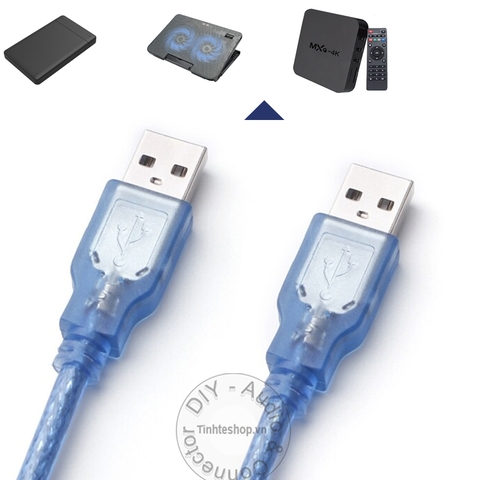 Dây USB 2 đầu dài 0.3 đến 5 mét - USB 2.0 AM - AM cable