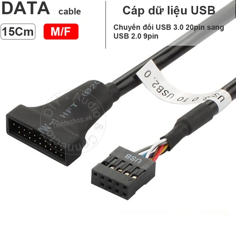 Cáp chuyển USB 3.0 sang USB 2.0 - USB 3.0 20pin to USB 2.0 9pin