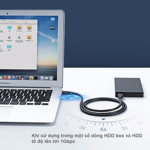 Cáp USB 3.0 AM-AM Ugreen US128 - Dây USB 3.0 2 đầu đực type-A male sang type-A male 0.5M 1M 1.5M 2M