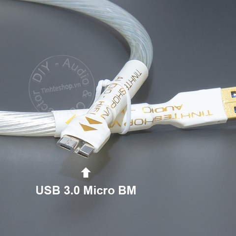 Cáp USB DAC 3.0 AM sang Micro BM lõi đồng mạ bạc