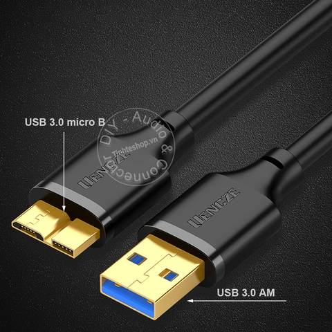 Cáp USB 3.0 cho ổ cứng di động 0.25 mét đến 2 mét - USB 3.0 AM to micro BM cable
