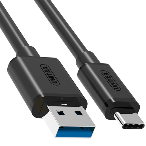 Cáp USB 3.0 to type-C gen1 5Gbps 1 mét Unitek Y-C474BK - USB 3.0 AM to USB-CM 3.1 cable