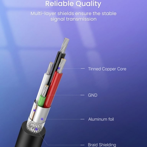 Dây USB máy in 10 đến 15 mét Ugreen US122 - USB 2.0 AM BM cable