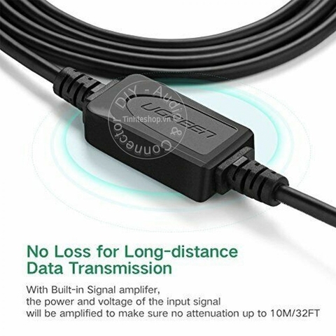 Dây USB máy in 10 đến 15 mét Ugreen US122 - USB 2.0 AM BM cable