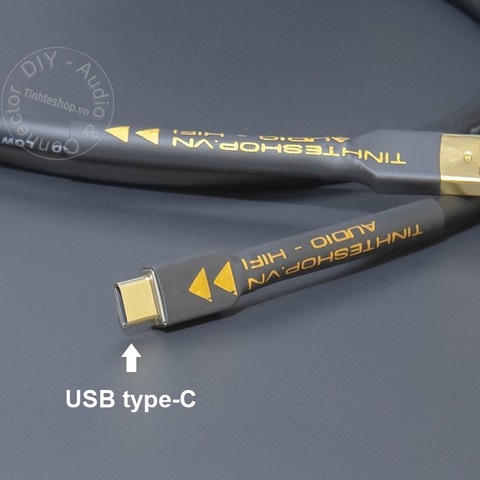 Cáp USB A sang C chơi nhạc từ máy tính sang DAC Souns card - High performance DIY USB OTG AM to CM cable