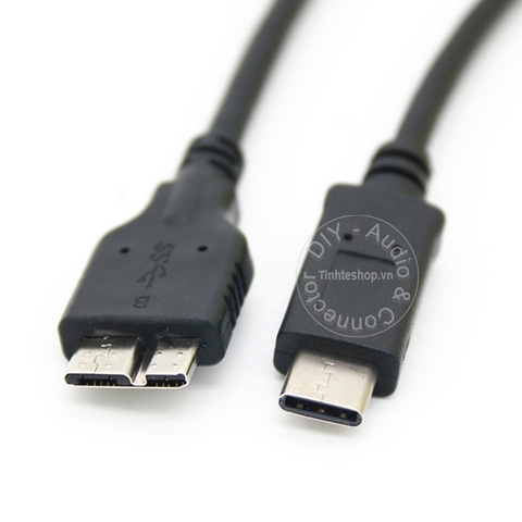 Cáp USB C ra USB 3.0 micro B 30Cm - Dây cắm ổ cứng ngoài