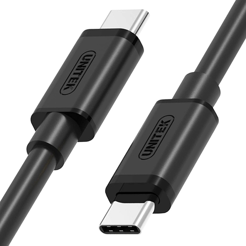Cáp USB type C gen 1 5Gbps PD60W 1 mét Unitek Y-C477BK - USB-C Charging Cable with 5Gbps