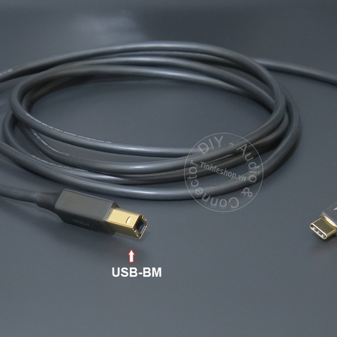 Dây USB C sang USB B 0.2 đến 10 mét - DIY USB type-C to USB-BM data cable