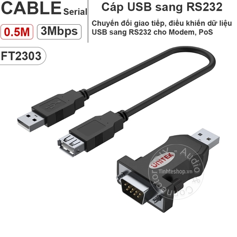 USB sang COM Unitek Y-109 - USB to Serial port 9pin