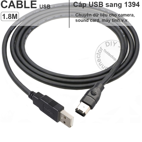 Dây USB sang 1394 6pin cắm Máy tính Máy quay Sound card - USB AM to IEEE 1394 600 fire wire