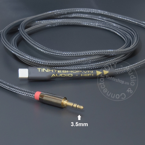 Dây USB C sang 3.5 DAC 32bit 384KHz - USB Type C to AUX audio cable