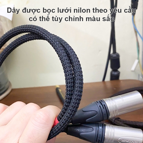 Dây canon jack Neutrik chính hãng bọc xác rắn âm thanh chuyên nghiệp cho phòng thu
