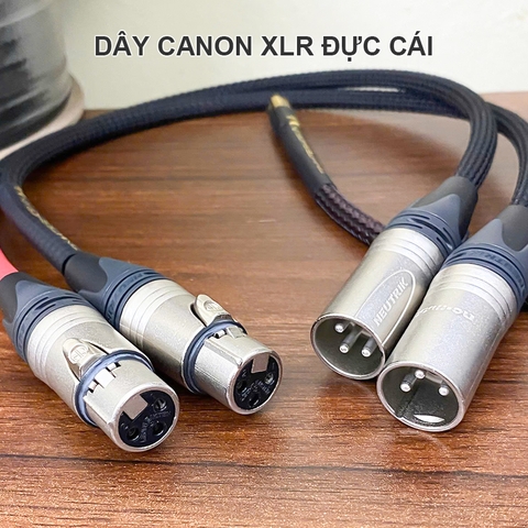 Dây canon jack Neutrik chính hãng bọc xác rắn âm thanh chuyên nghiệp cho phòng thu