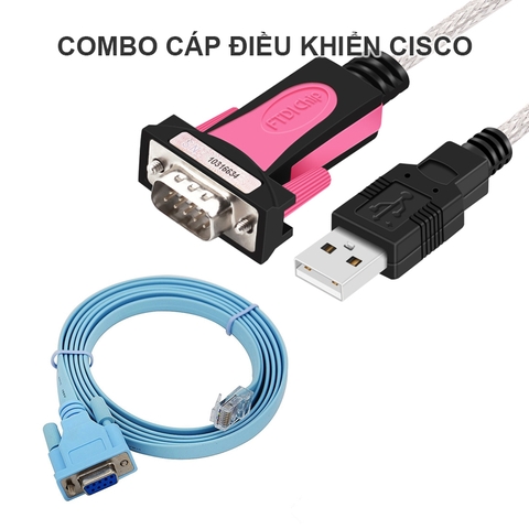 Combo bộ USB sang RJ45 lập trình điều khiển cho router switch Cisco Aruba TP-LINK
