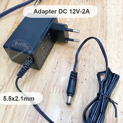 Adapter AC sang DC 12V 2A chân cắm 5.5x2.1mm