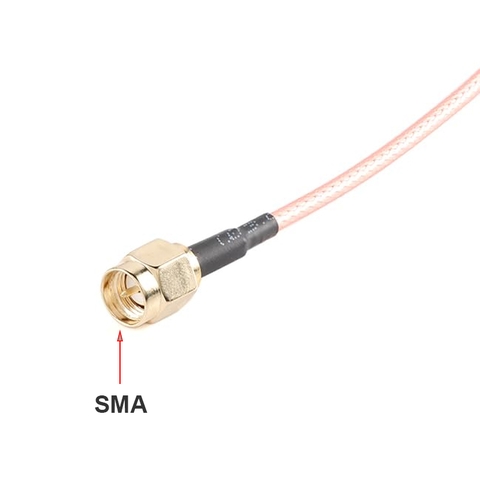 Dây SMA bấm sẵn 1 đầu cái lắp Bảng điều khiển Terminal block - SMA male cable with one end pre-crimped
