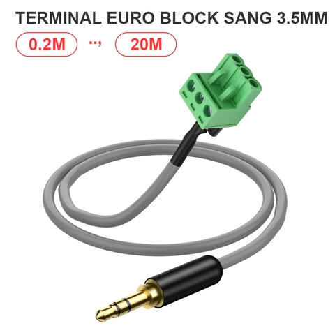 Dây Euro block terminal sang 3.5mm