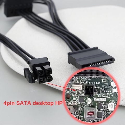 Dây nguồn 4pin sang 3 SATA cho máy đồng bộ HP M01 M02 N01 S01 TE01 TG01 TP01