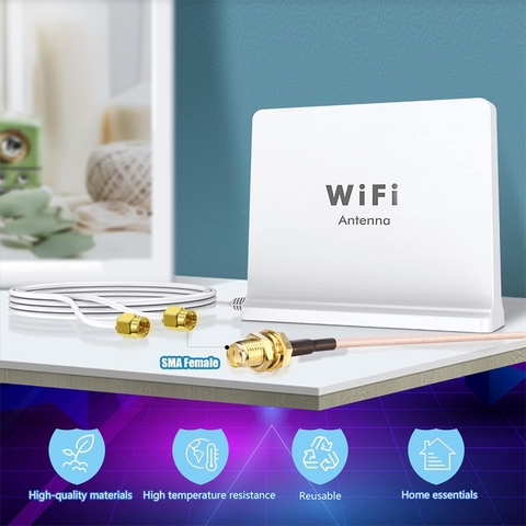 Cáp chia đầu SMA cái sang 2 đực cho Anten sóng wifi Bộ đàm - SMA plug coaxial cable splitter for network devices, walkie-talkies, radios, and drones.
