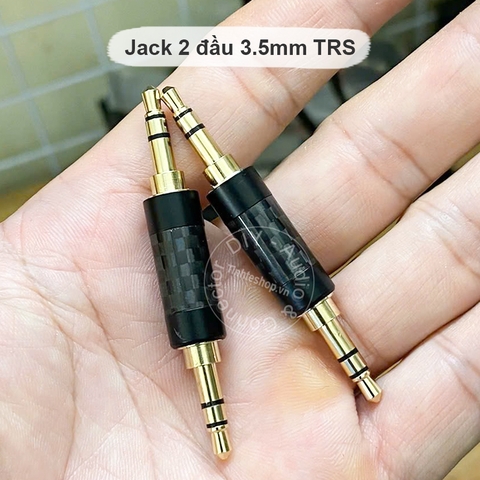 Đầu cắm 2 đầu 3.5mm đực TRS - 3.5mm stereo 2 male audio connector