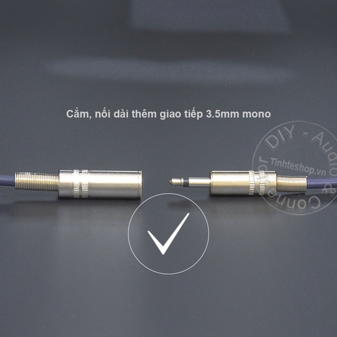 Dây 3.5 mono nối dài DIY 0.3 mét đến 5 mét - Mono 3.5mm male female