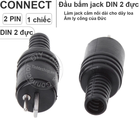 Jack MIDI dẹt 2pin cho âm ly cổ Châu Âu 1 chiếc