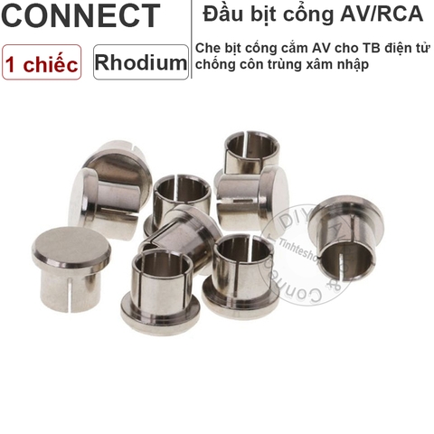 Nắp bịt cổng AV cho Loa Âm ly 1 chiếc mạ vàng 24K và rhodium