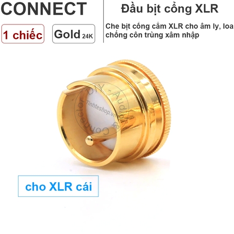 Nắp bịt cổng canon mạ vàng 24K 1 chiếc - XLR Port Guard