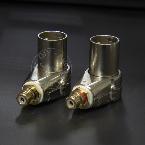 Jack hoa sen sang canon đực DIY 2 chiếc - RCA female to XLR male adapter