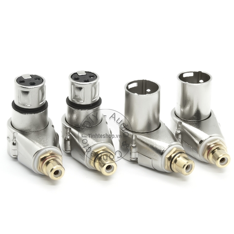 Cặp jack AV sang canon cái vuông góc DIY - RCA to XLR female jack plug