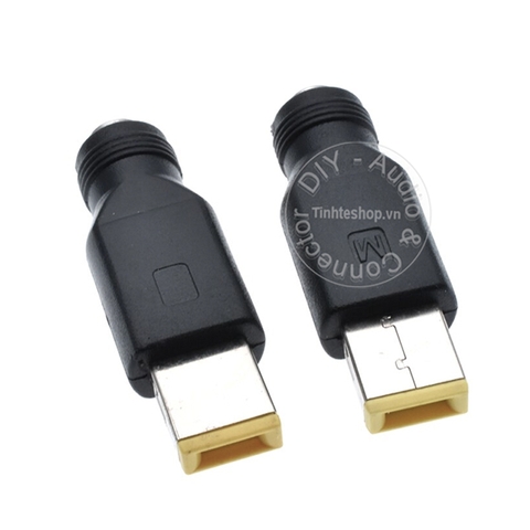 Đầu chuyển nguồn chân tròn 5.5x2.1mm sang cổng sạc laptop Lenovo Thinkpad