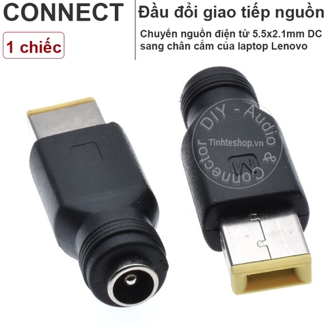 Đầu chuyển nguồn chân tròn 5.5x2.1mm sang cổng sạc laptop Lenovo Thinkpad