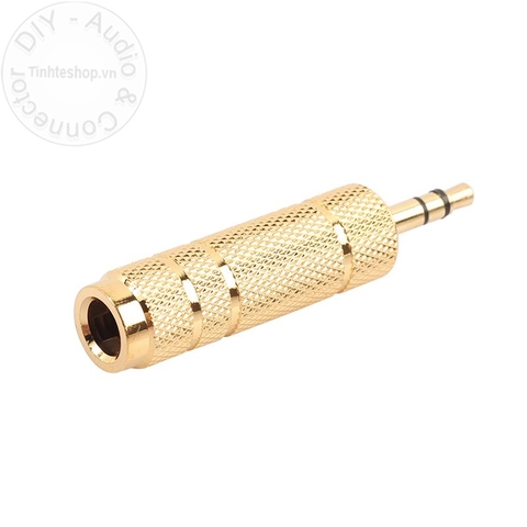 Đầu chuyển 3.5mm sang 6.5mm stereo cho Tai nghe Micro - Audio 3.5mm male to 6.5mm stereo female adapter