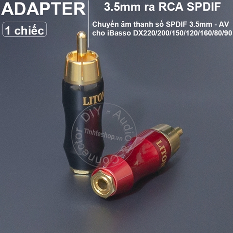 Jack 3.5 sang AV cái chuyển âm thanh mono hoặc S/PDIF cho DAC AMP iBasso Chord Mojo